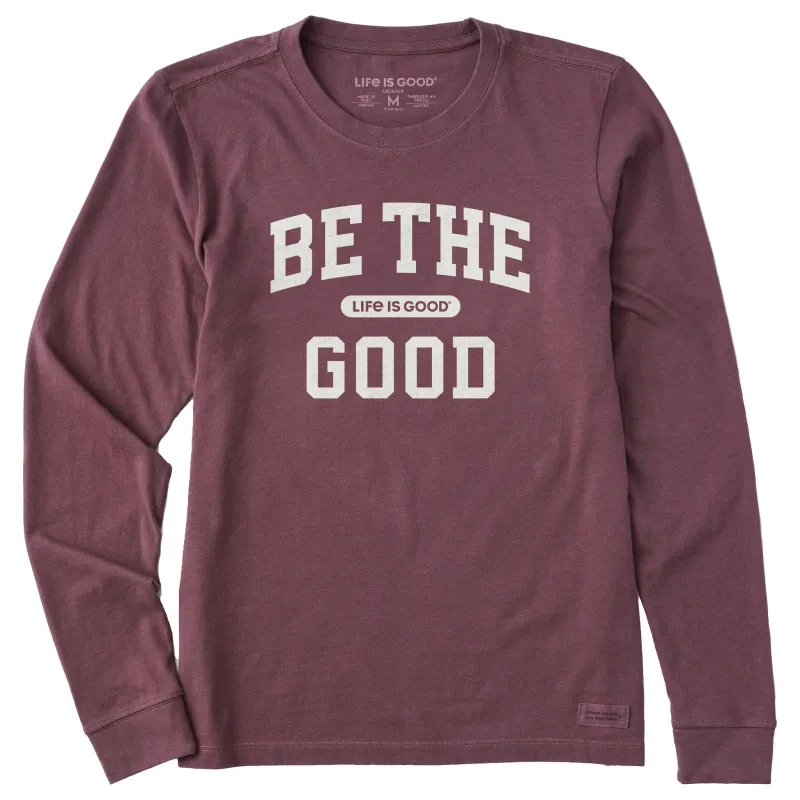 Women's Be the Good Arch Long Sleeve Crusher Tee sold by Life is Good