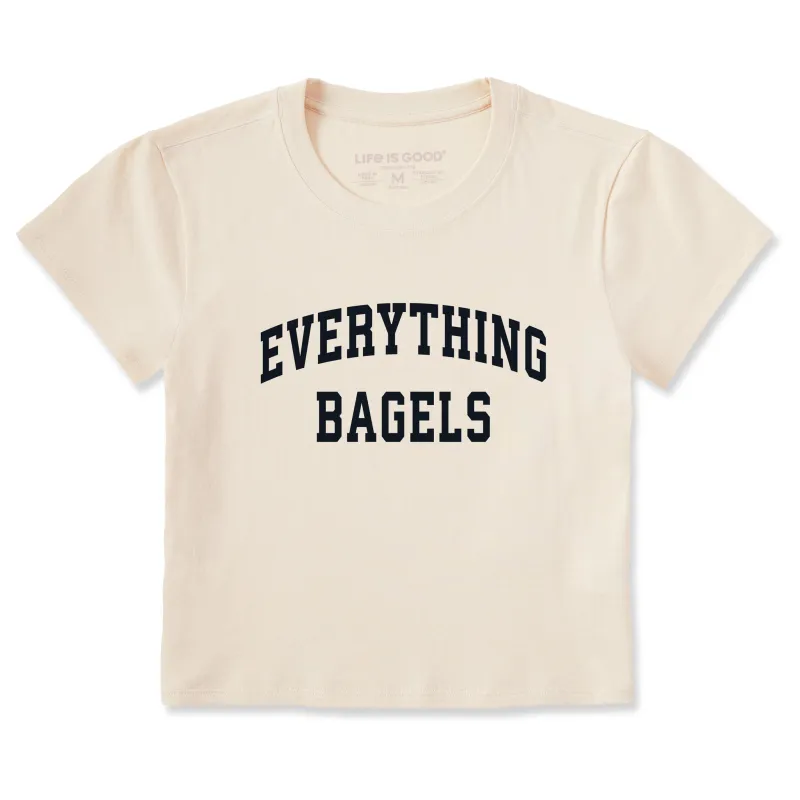 Women's Everything Bagels Arch Crusher-LITE Shrunken Tee sold by Life is Good