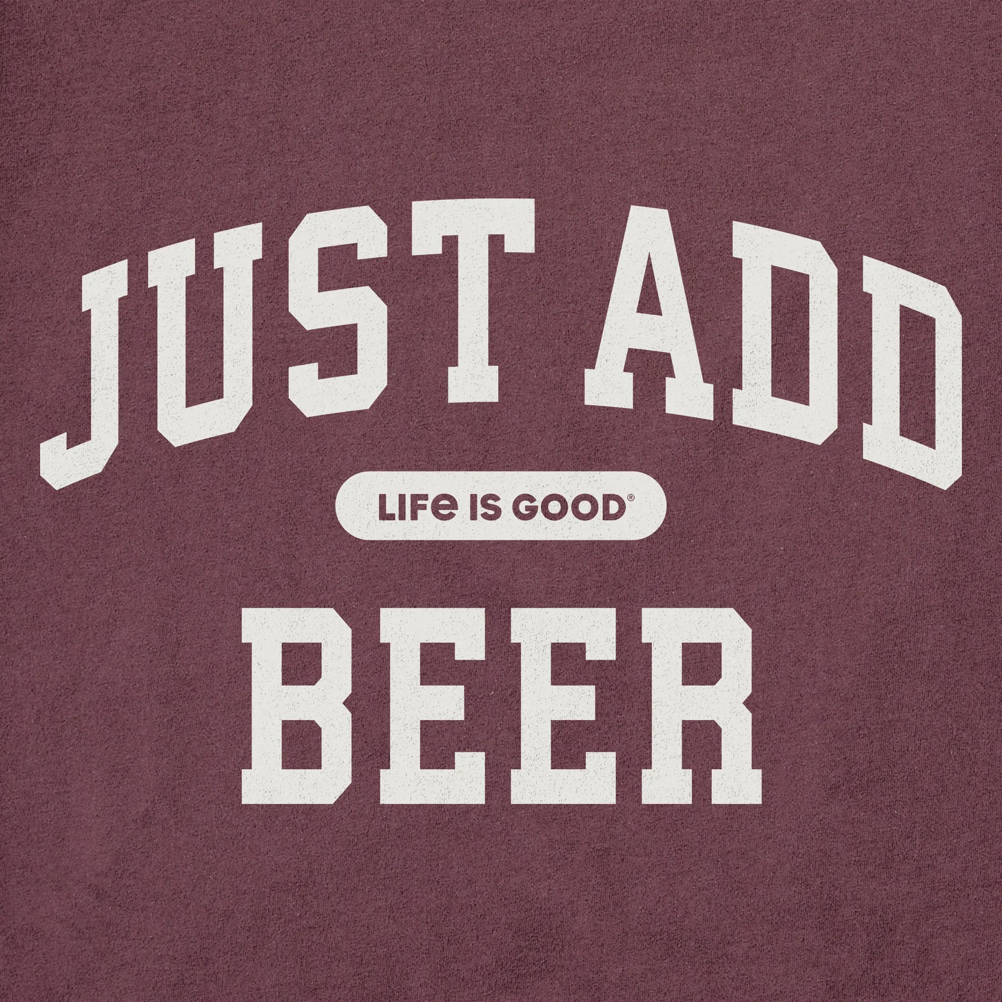 Women's Just Add Beer Arch Long Sleeve Crusher Tee sold by Life is Good product image thumbnail 2