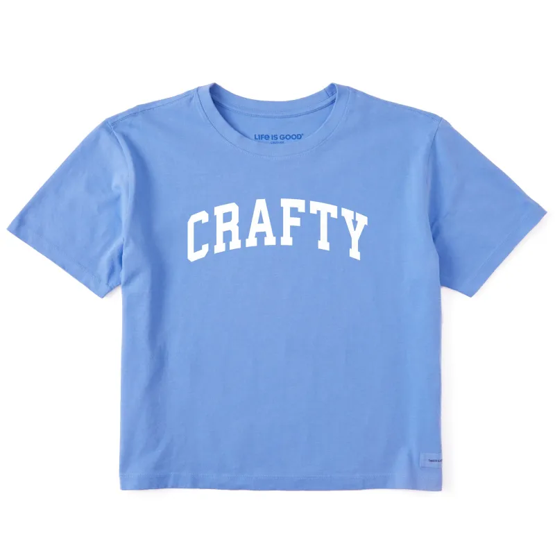 Women's Crafty Arch Short Sleeve Crusher Boxy Tee sold by Life is Good