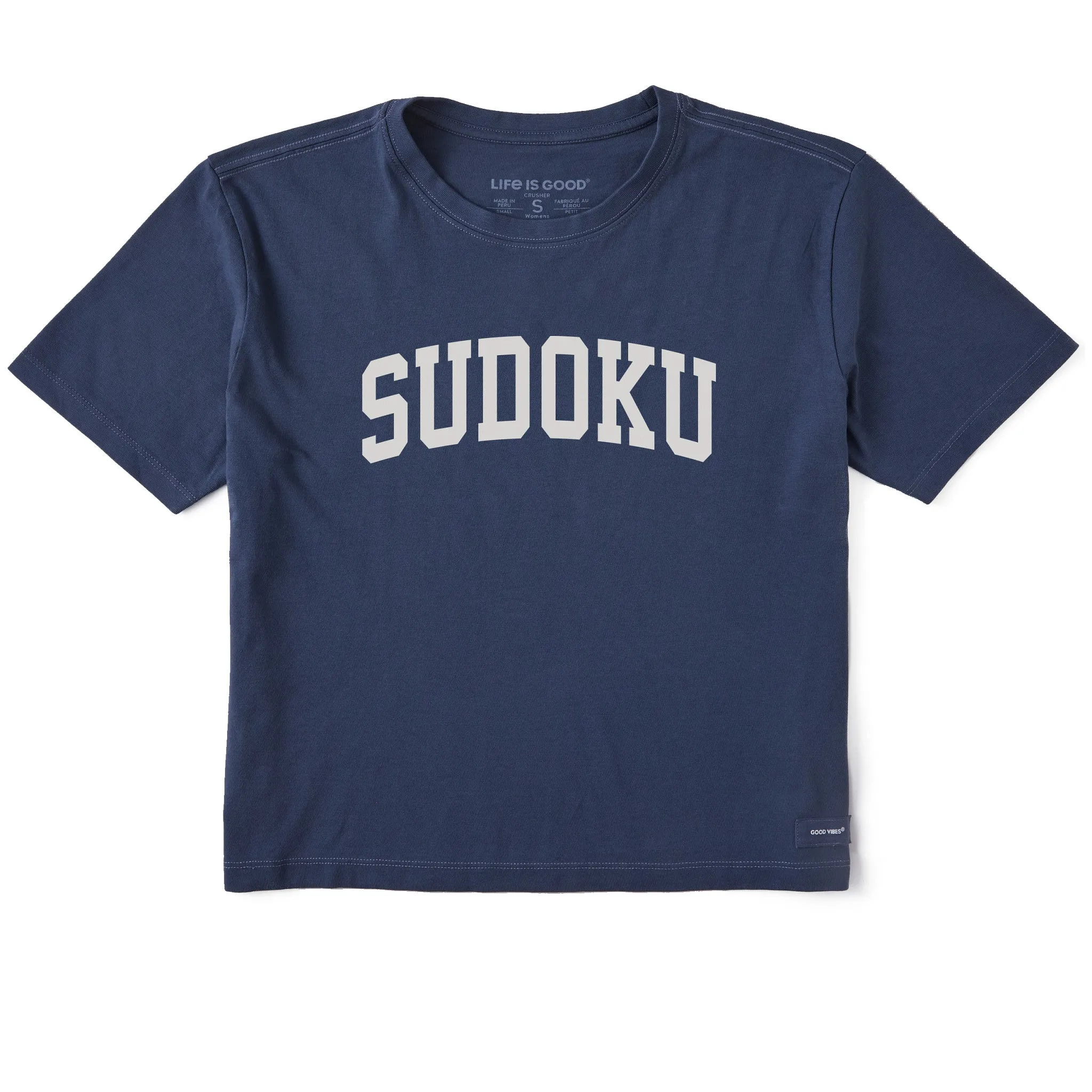 Women's Sudoku Arch Short Sleeve Crusher Boxy Tee sold by Life is Good