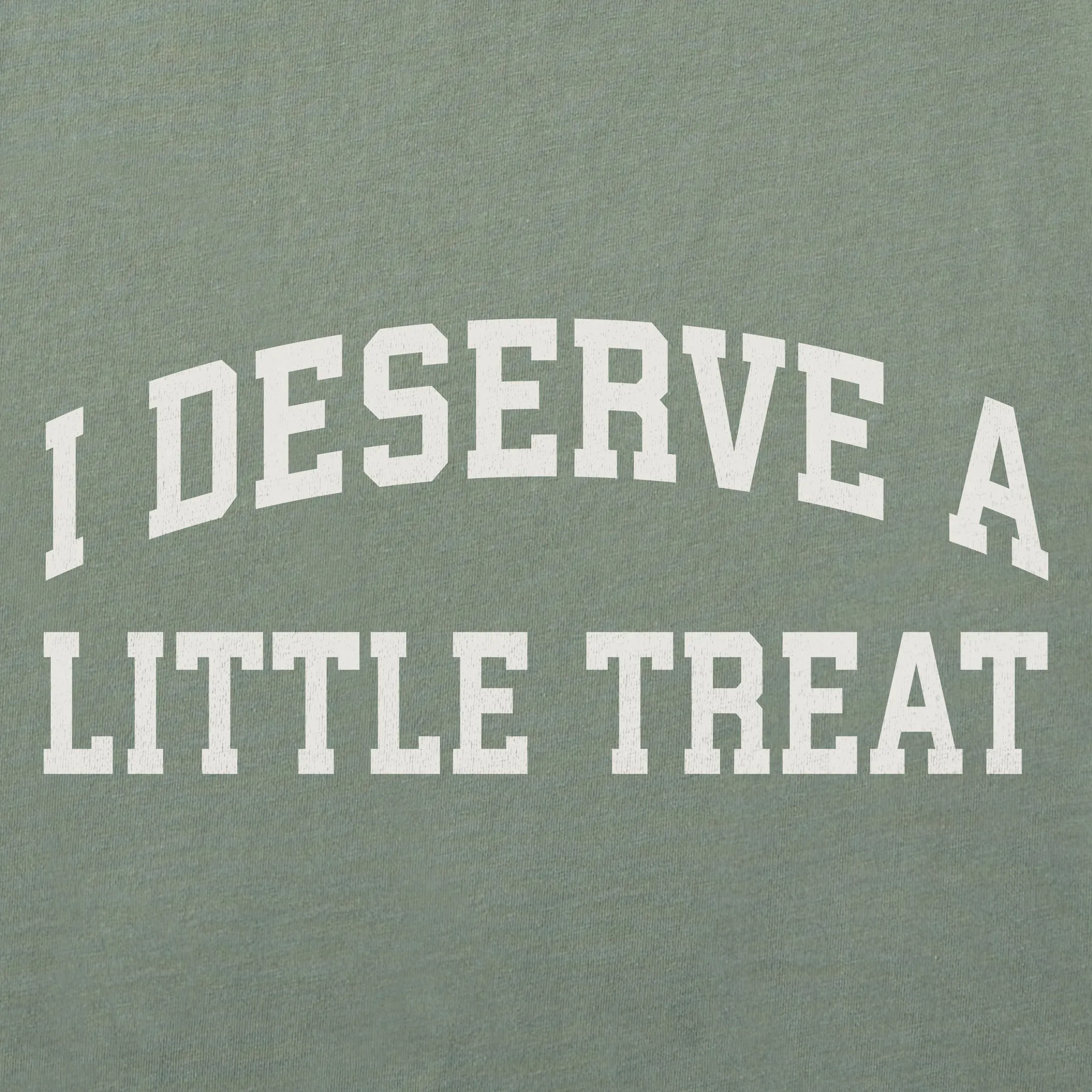 Women's I Deserve a Little Treat Arch Short Sleeve Crusher Boxy Tee sold by Life is Good product image thumbnail 2
