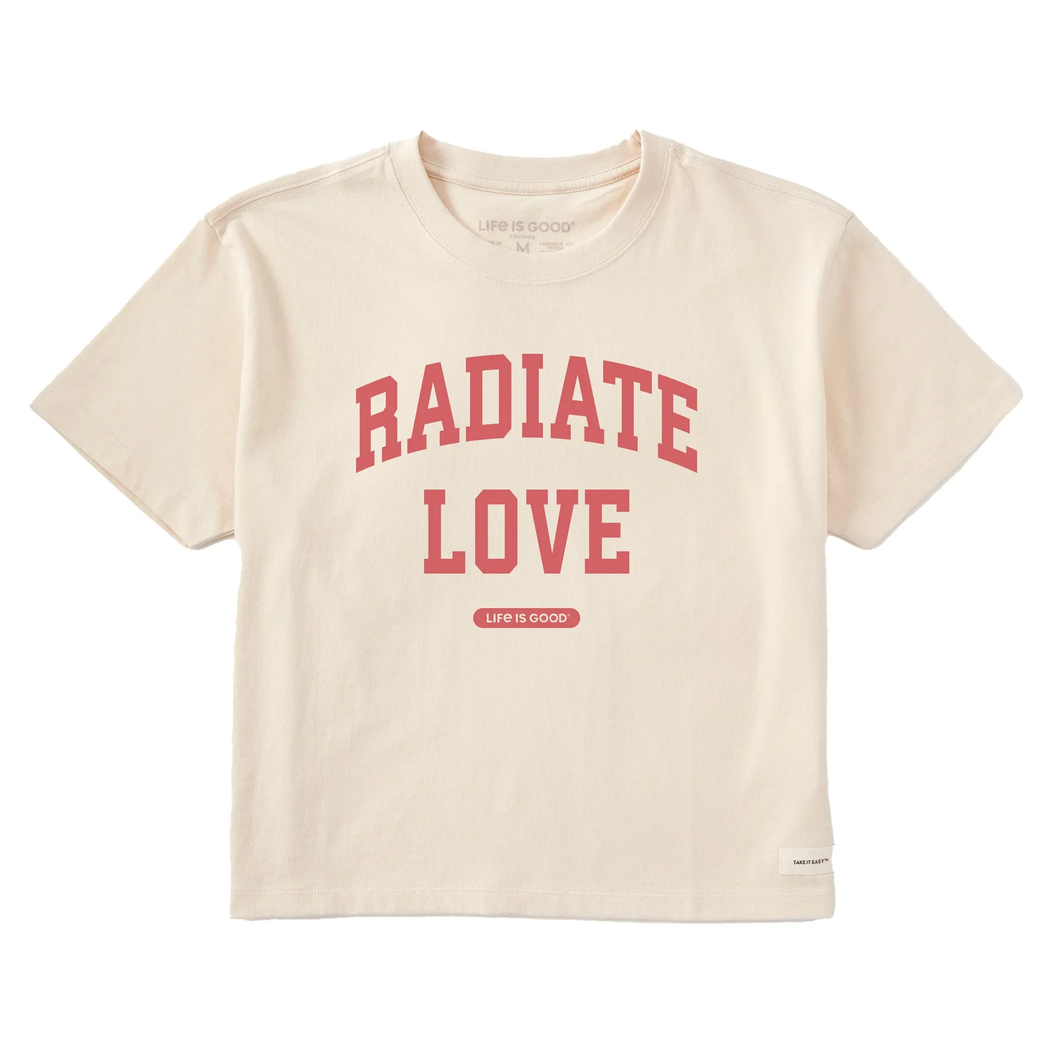 Women's Radiate Love Arch Short Sleeve Crusher Boxy Tee sold by Life is Good