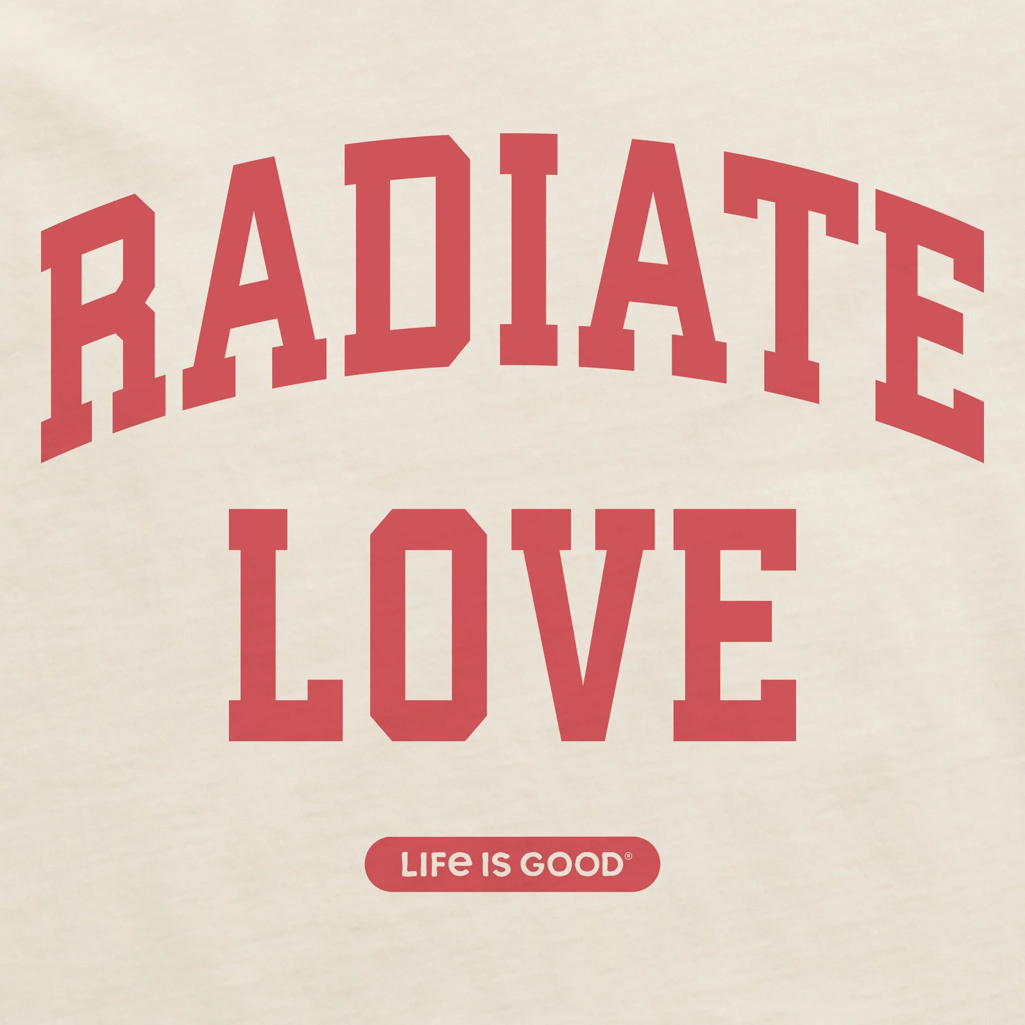 Women's Radiate Love Arch Short Sleeve Crusher Boxy Tee sold by Life is Good product image thumbnail 2