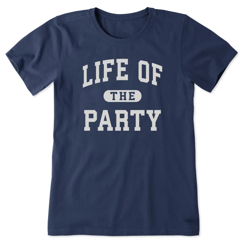 Women's Life of the Party Arch Short Sleeve Crusher Tee sold by Life is Good