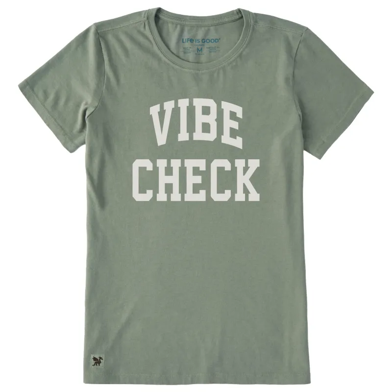 Women's Vibe Check Arch Short Sleeve Crusher Tee sold by Life is Good