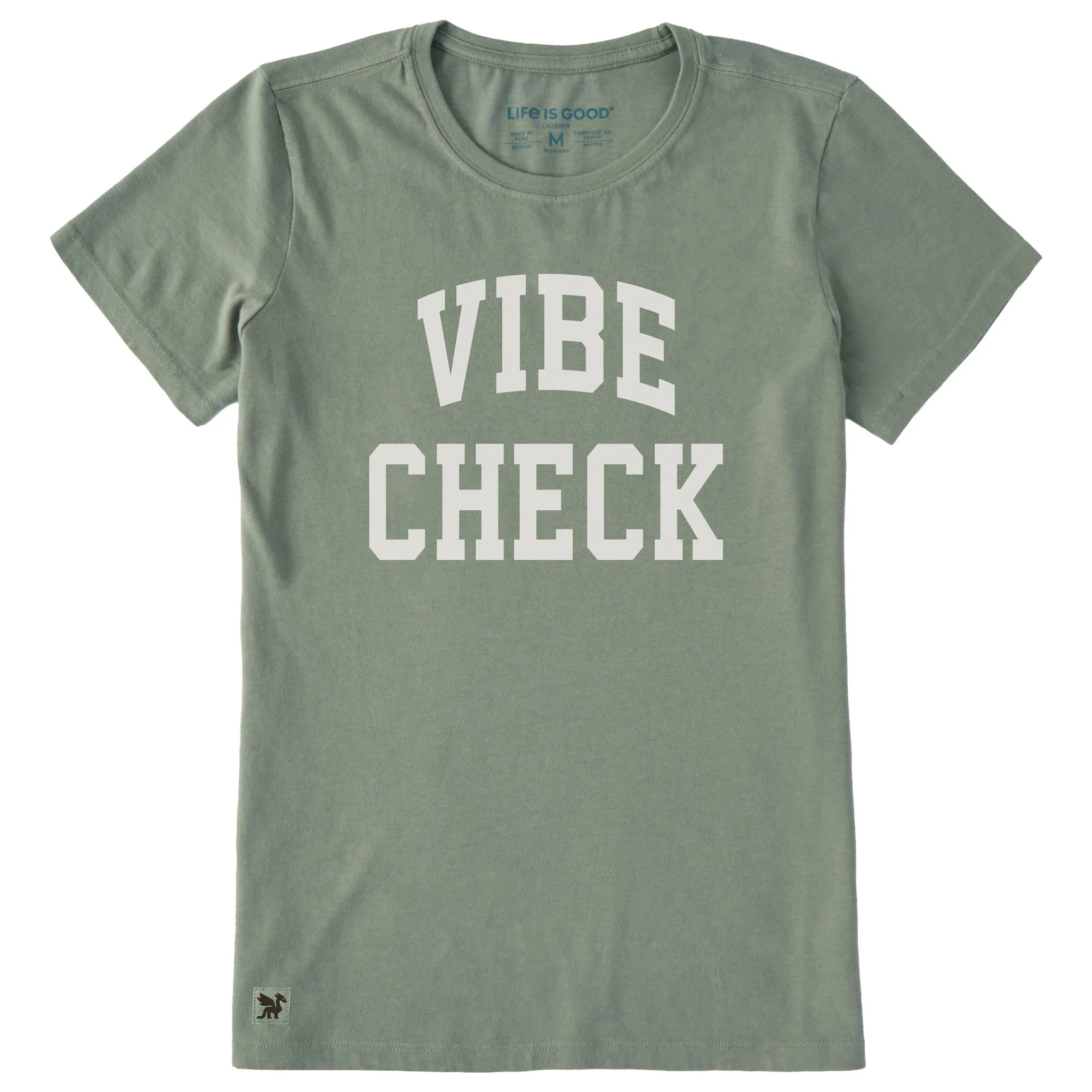 Women's Vibe Check Arch Short Sleeve Crusher Tee sold by Life is Good