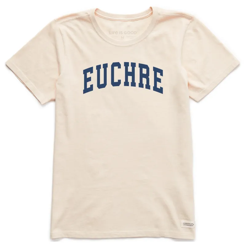 Women's Euchre Arch Short Sleeve Crusher Tee sold by Life is Good