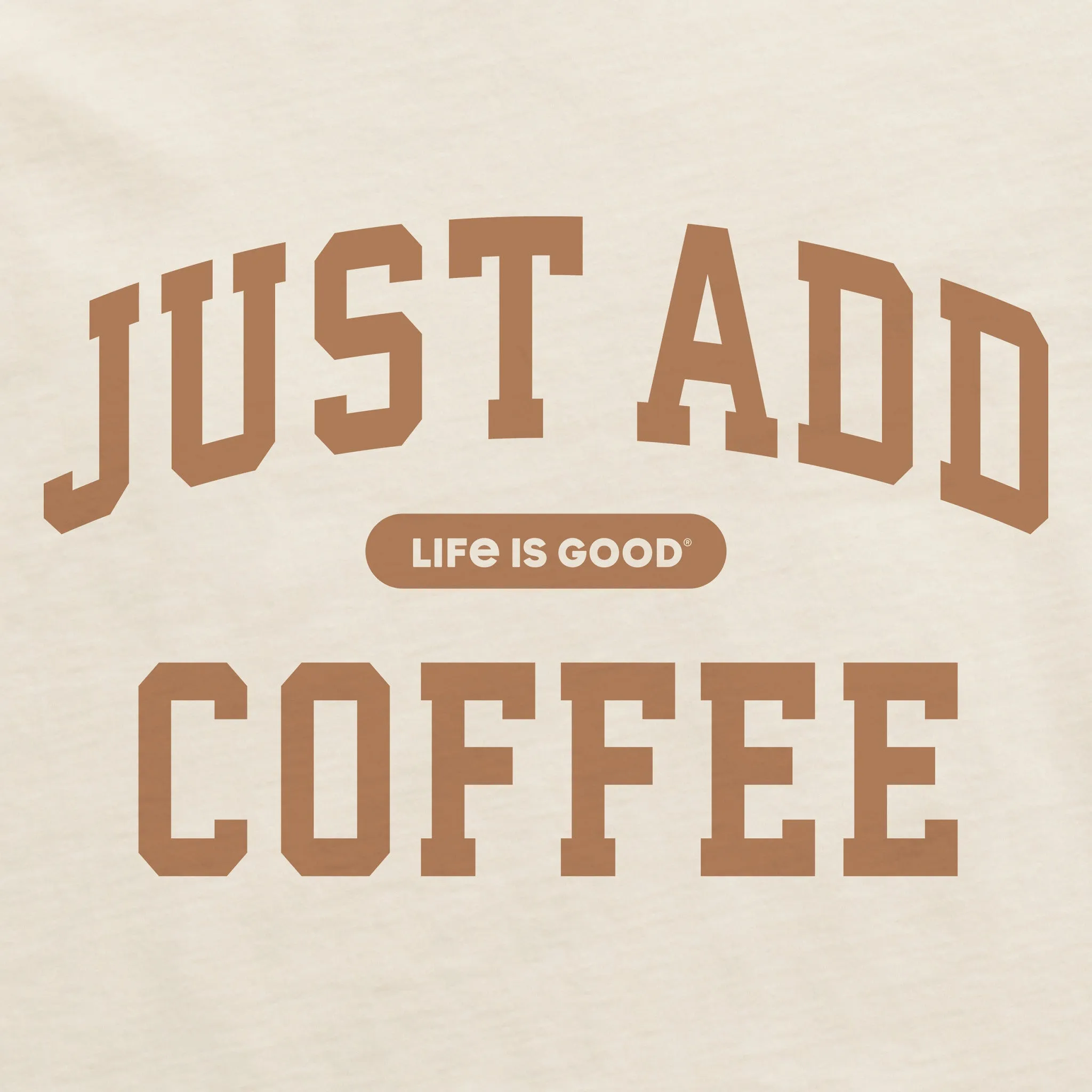 Women's Just Add Coffee Arch Short Sleeve Crusher Tee sold by Life is Good product image thumbnail 2