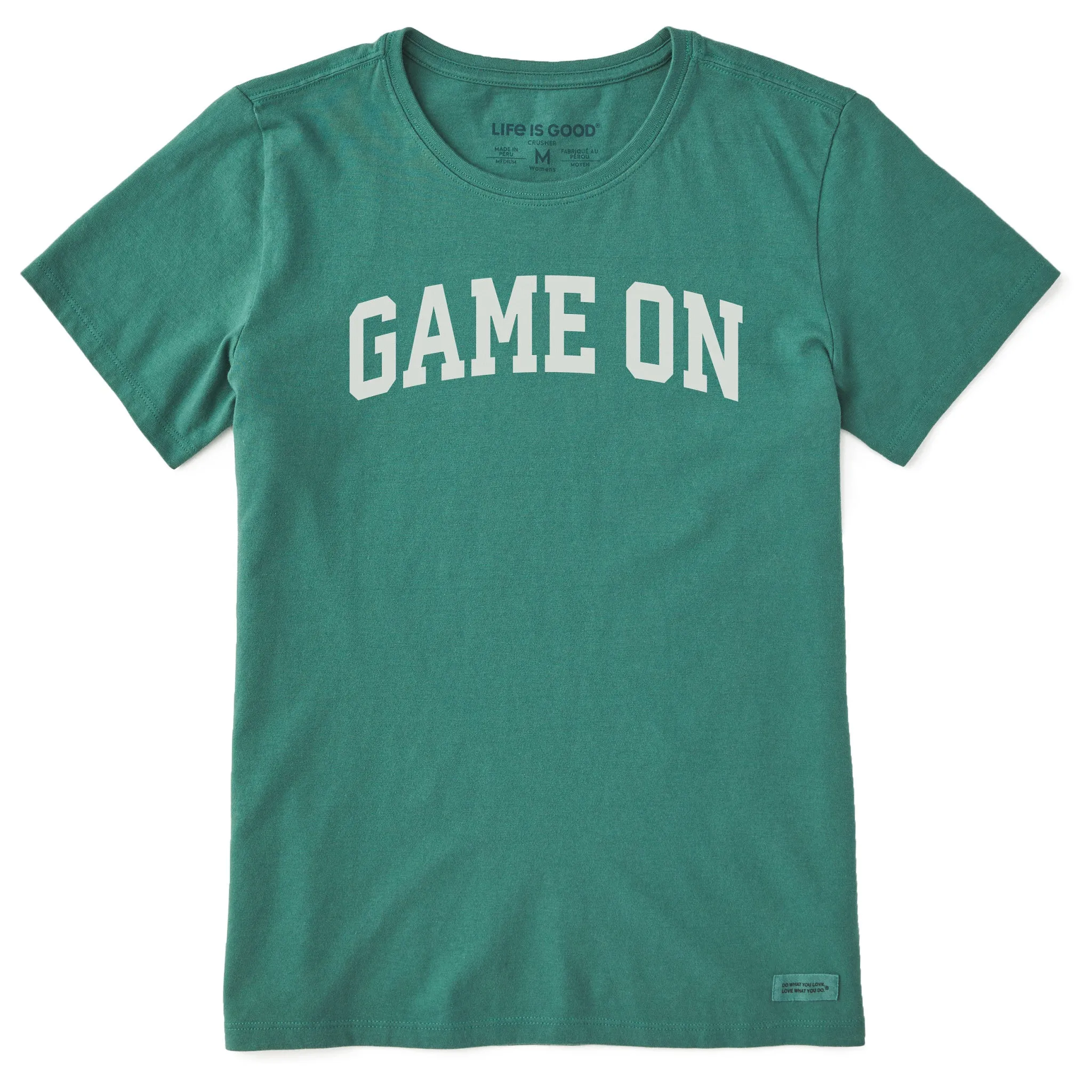 Women's Game On Arch Short Sleeve Crusher Tee sold by Life is Good