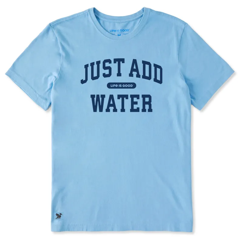 Men's Just Add Water Arch Short Sleeve Crusher Tee sold by Life is Good