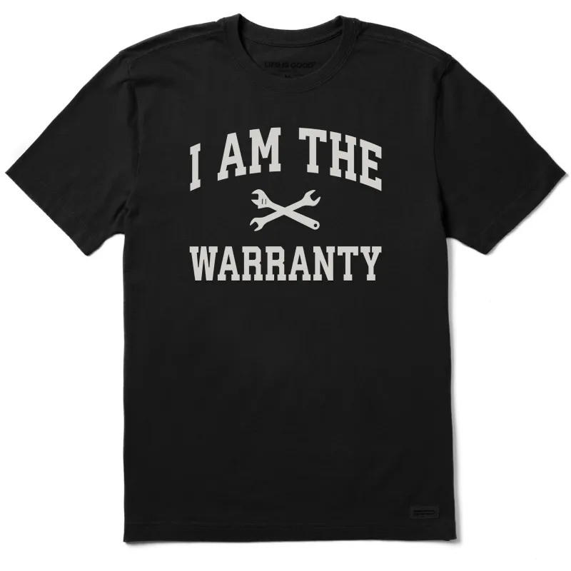 Men's I Am the Warranty Arch Short Sleeve Crusher Tee sold by Life is Good