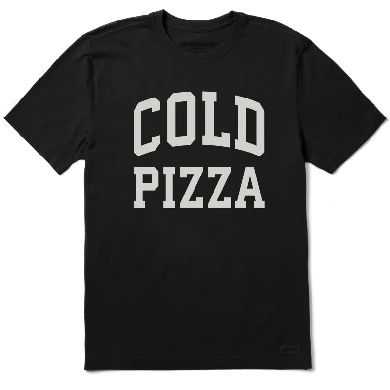 Men's Cold Pizza Arch Short Sleeve Crusher Tee sold by Life is Good