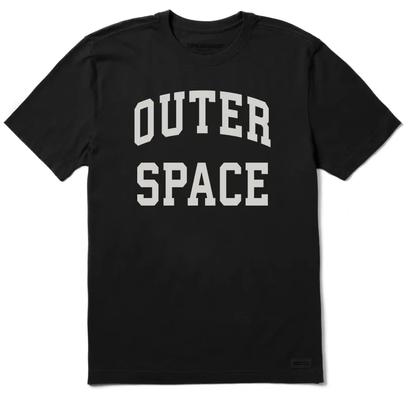 Men's Outer Space Arch Short Sleeve Crusher Tee sold by Life is Good