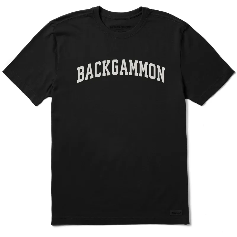 Men's Backgammon Arch Short Sleeve Crusher Tee sold by Life is Good