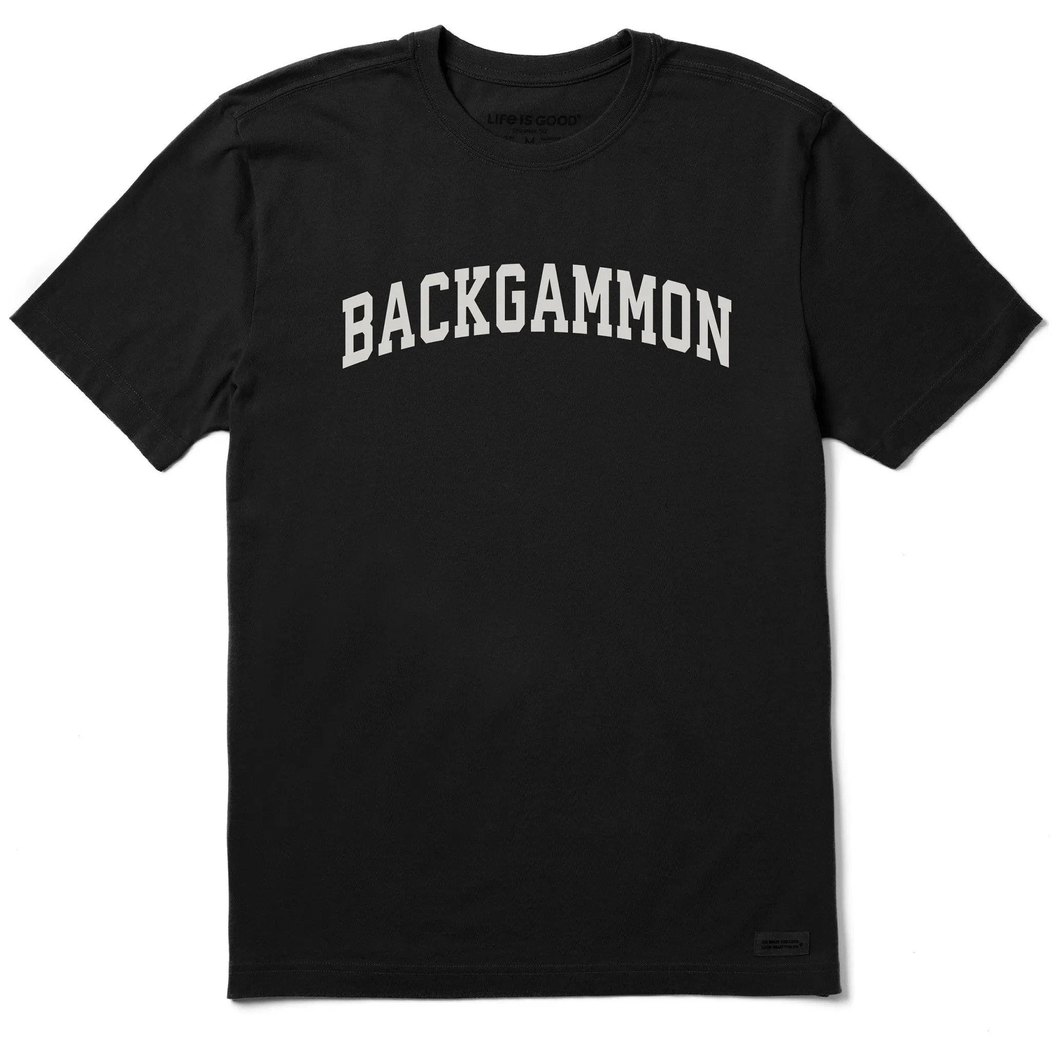 Men's Backgammon Arch Short Sleeve Crusher Tee sold by Life is Good