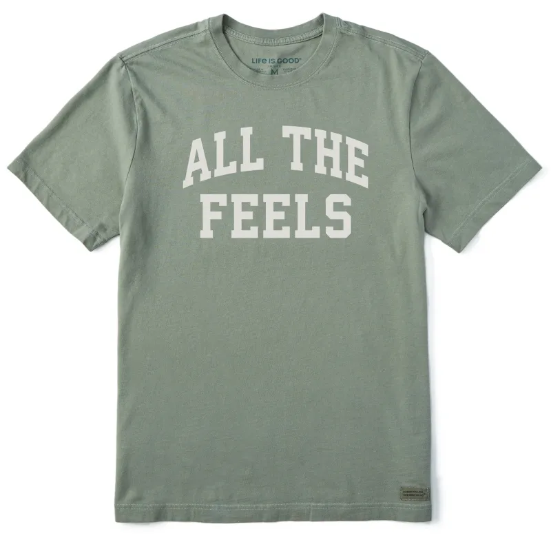 Men's All the Feels Arch Short Sleeve Crusher Tee sold by Life is Good