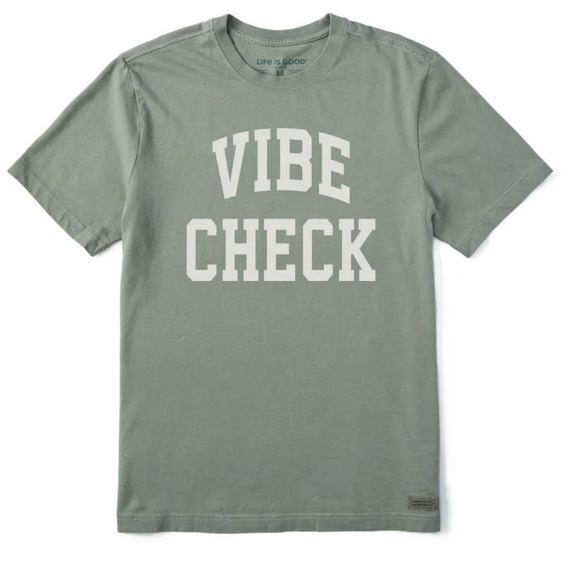 Men's Vibe Check Arch Short Sleeve Crusher Tee sold by Life is Good