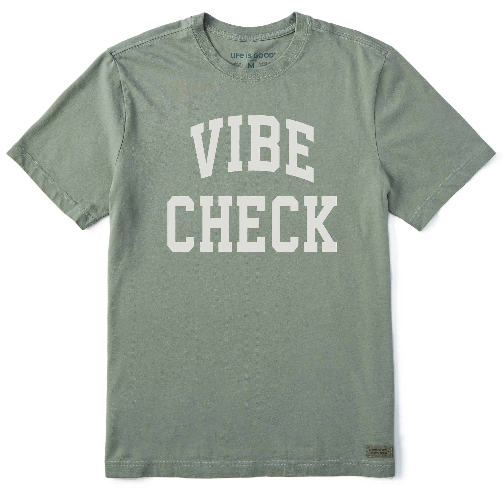 Men's Vibe Check Arch Short Sleeve Crusher Tee sold by Life is Good