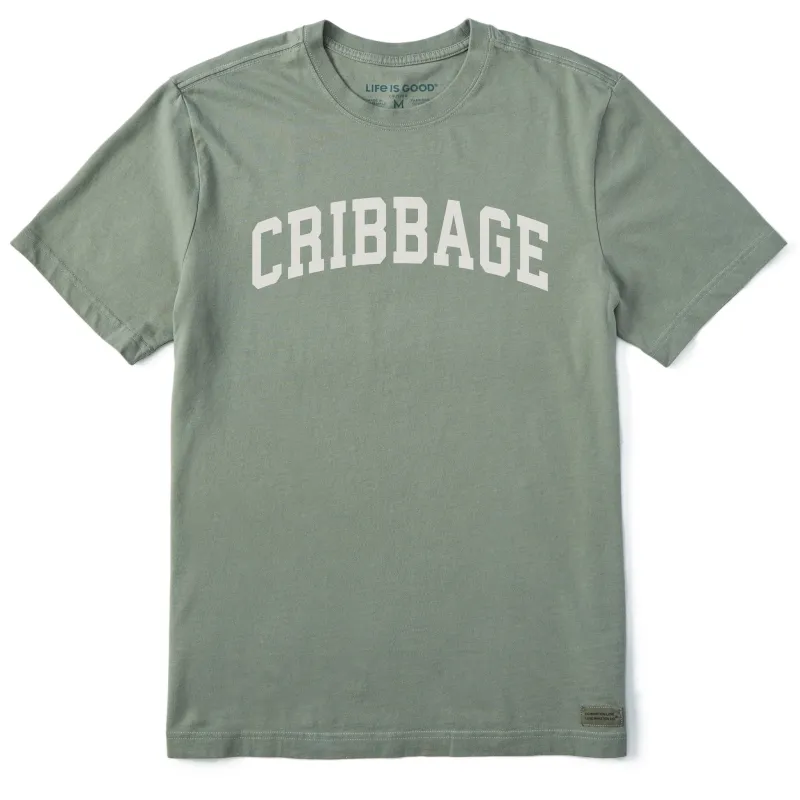 Men's Cribbage Arch Short Sleeve Crusher Tee sold by Life is Good