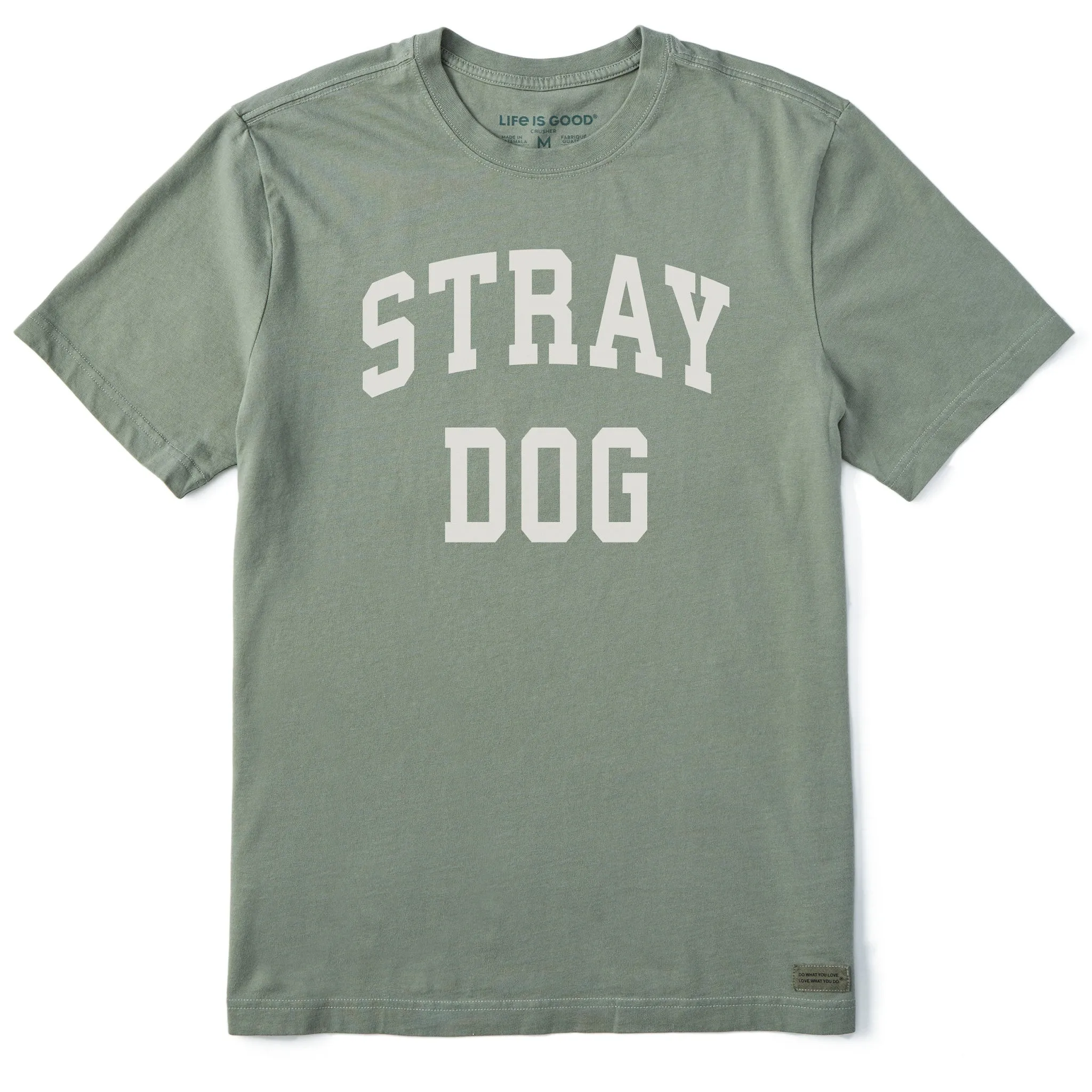 Men's Stray Dog Arch Short Sleeve Crusher Tee sold by Life is Good