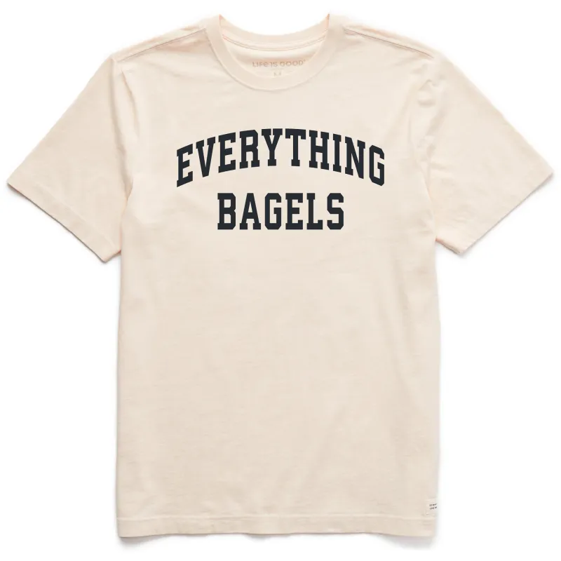 Men's Everything Bagels Arch Short Sleeve Crusher Tee sold by Life is Good