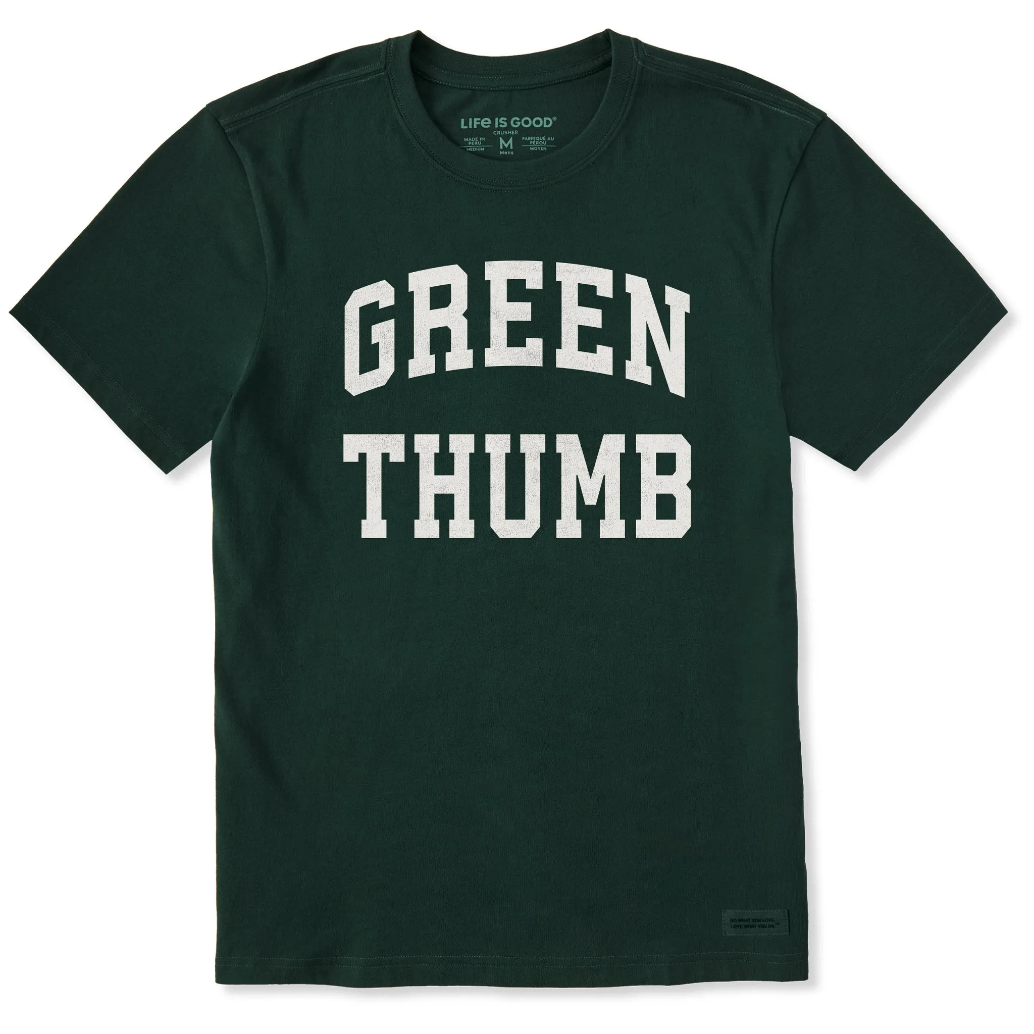 Men's Green Thumb Arch Short Sleeve Crusher Tee sold by Life is Good