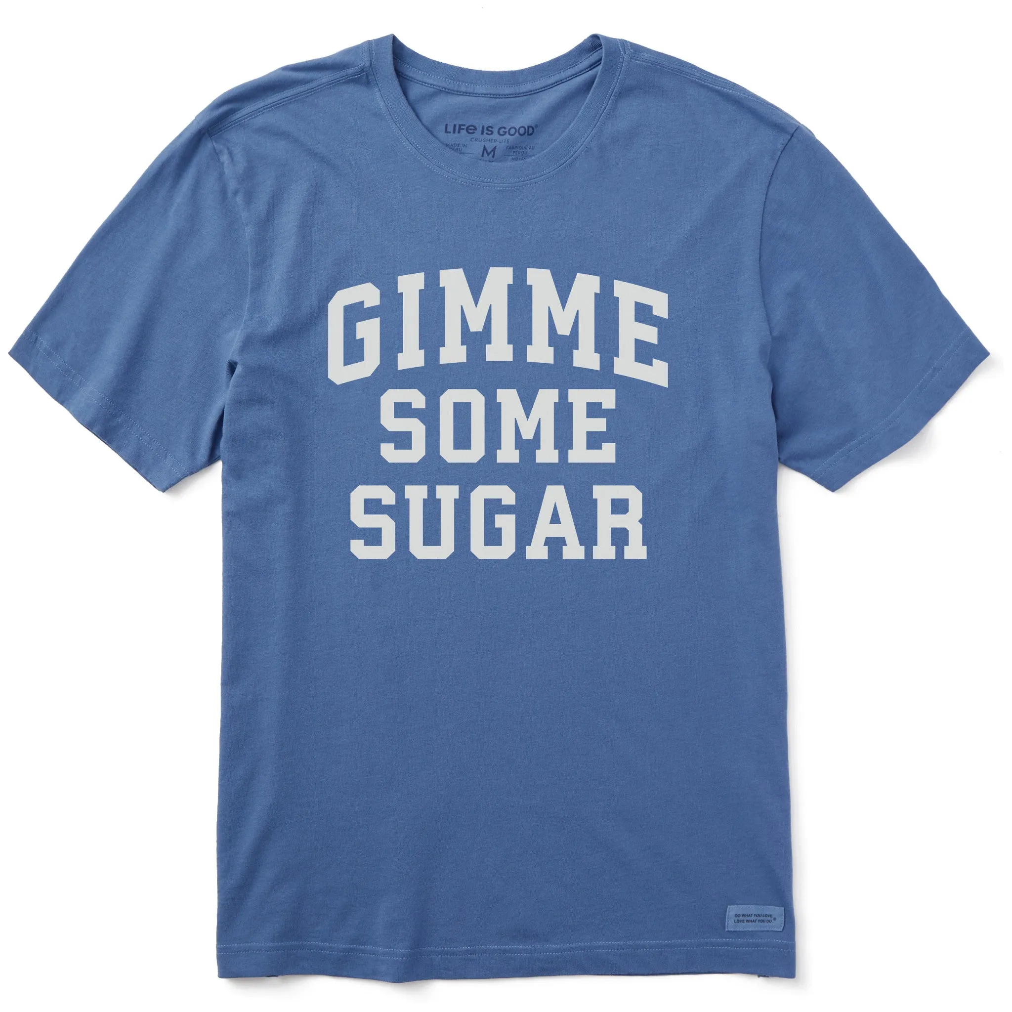 Men's Gimme Some Sugar Arch Short Sleeve Crusher Tee sold by Life is Good