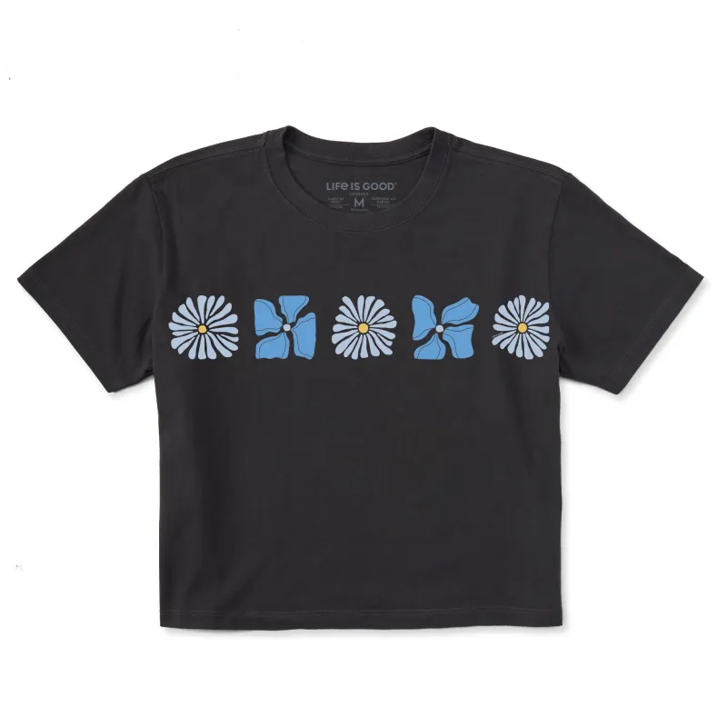 Women's Woodblock Floral Short Sleeve Crusher Boxy Tee sold by Life is Good
