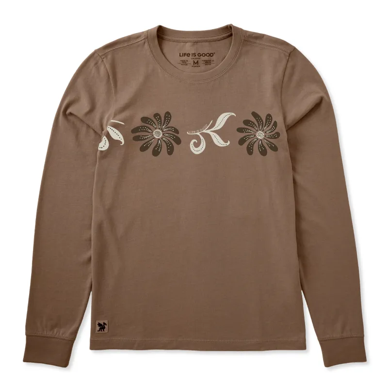 Women's Good Daisies Long Sleeve Crusher Tee made by Life is Good