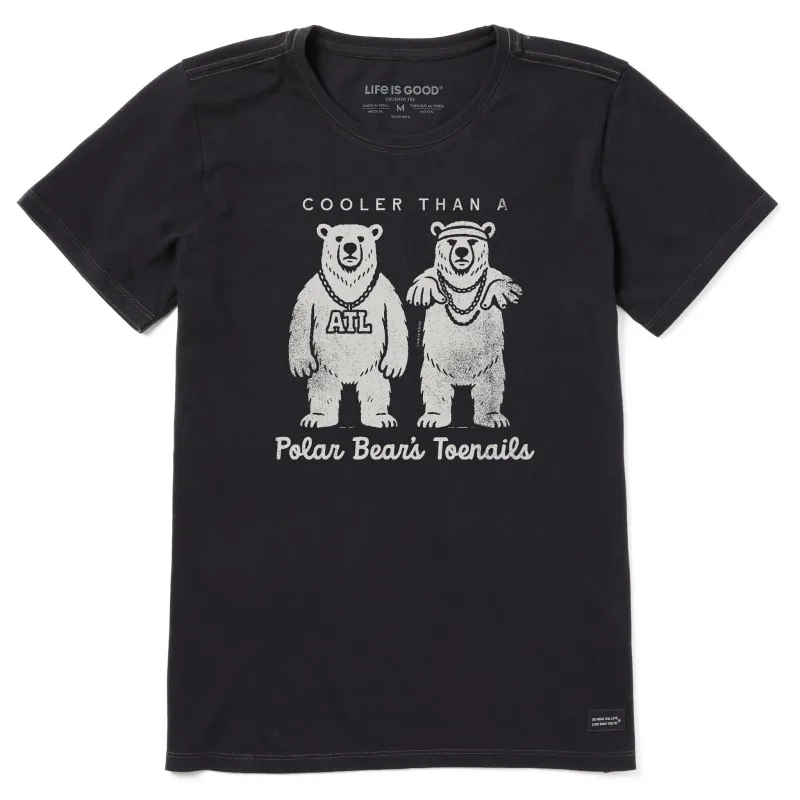 Women's Polar Bear's Toenails Short Sleeve Crusher Tee sold by Life is Good