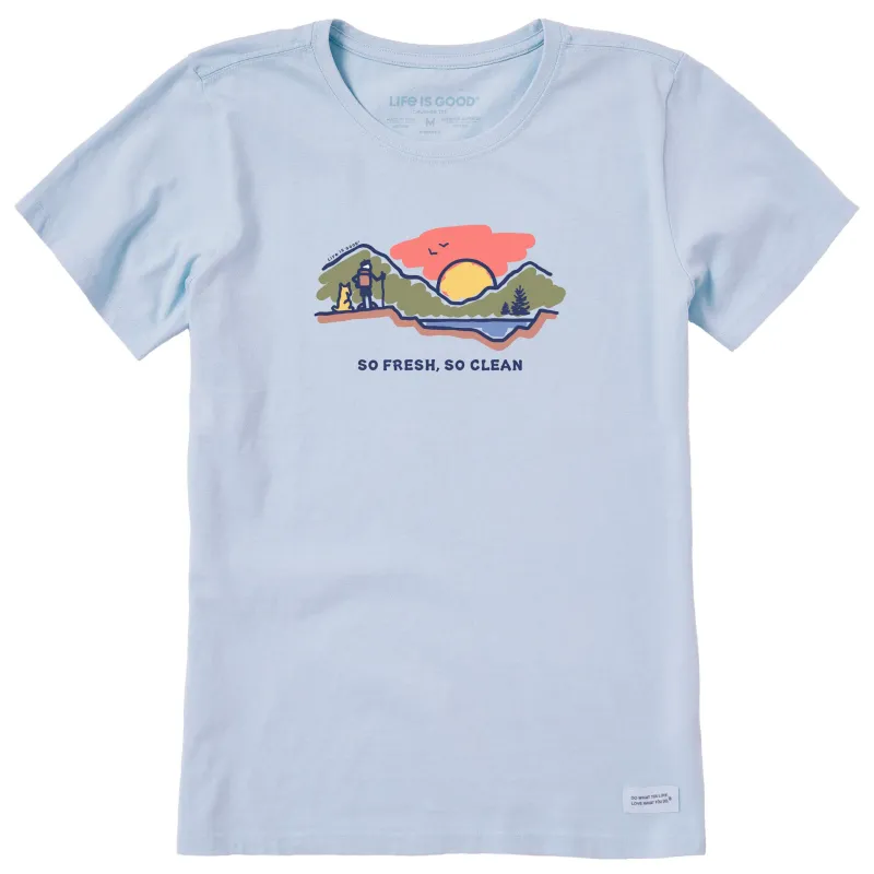 Women's So Fresh So Clean Short Sleeve Crusher Tee sold by Life is Good
