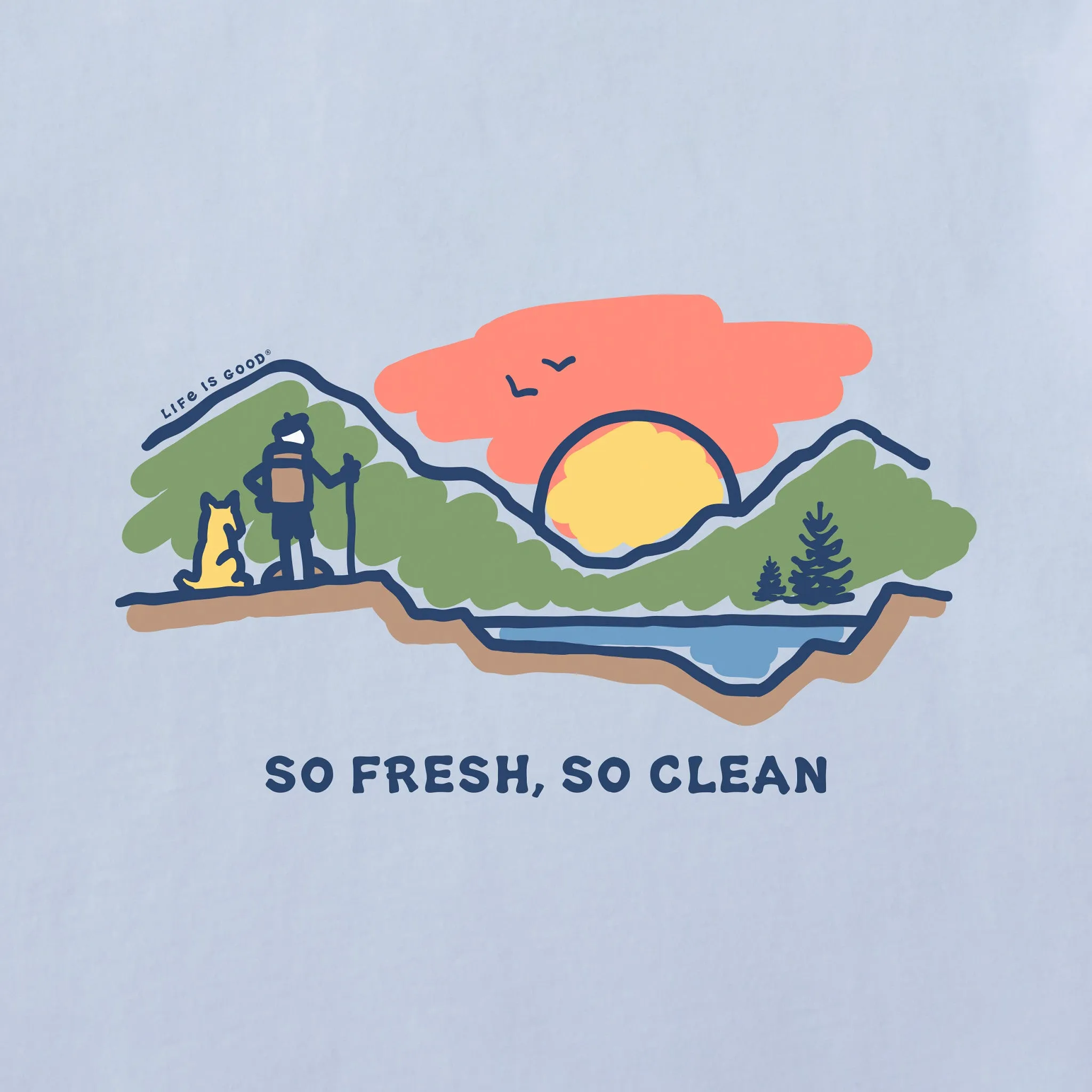 Women's So Fresh So Clean Short Sleeve Crusher Tee sold by Life is Good product image thumbnail 2