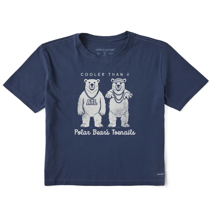Women's Polar Bear's Toenails Short Sleeve Crusher Boxy Tee sold by Life is Good