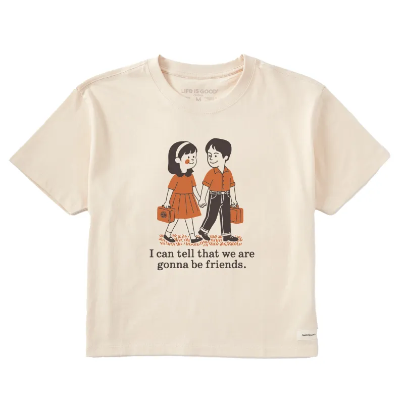 Women's Gonna Be Friends Short Sleeve Crusher Boxy Tee made by Life is Good