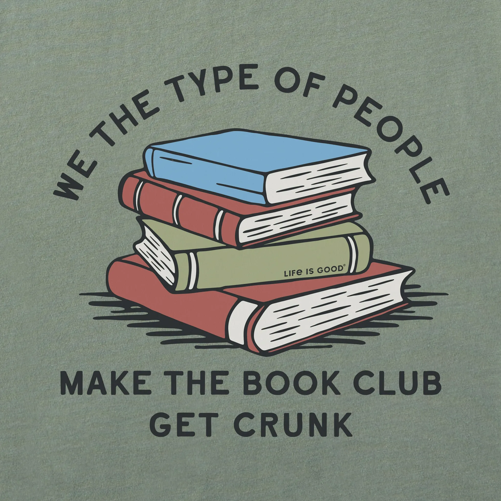 Men's Book Club Get Crunk Long Sleeve Crusher Tee sold by Life is Good product image thumbnail 2