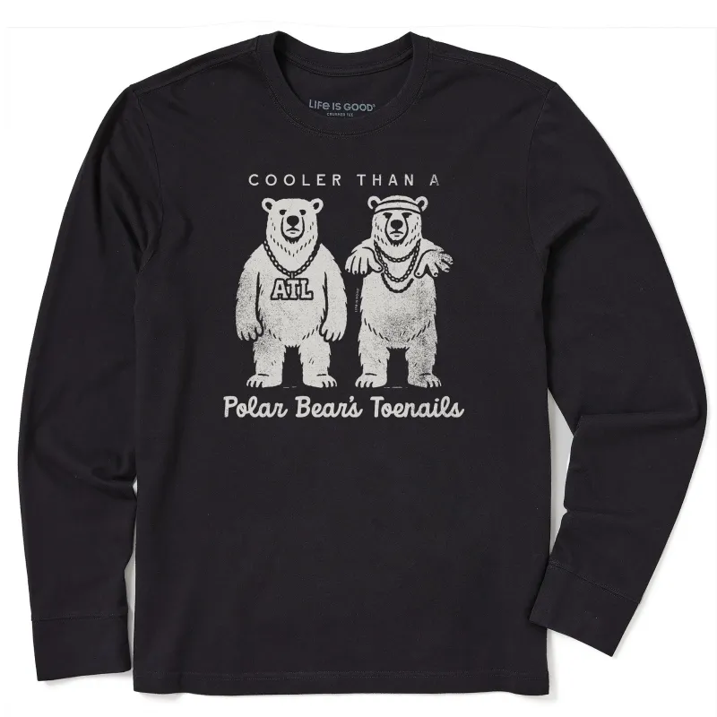 Men's Polar Bear's Toenails Long Sleeve Crusher Tee sold by Life is Good
