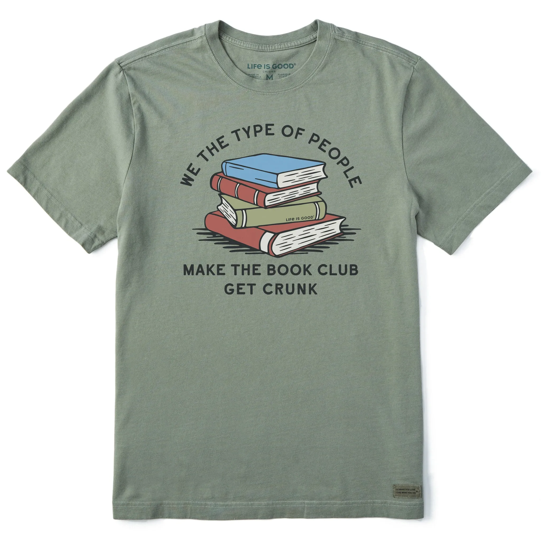 Men's Book Club Get Crunk Short Sleeve Crusher Tee sold by Life is Good