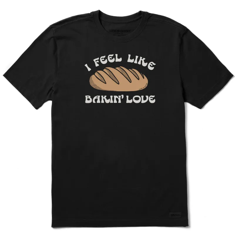 Men's I Feel Like Bakin' Love Short Sleeve Crusher Tee sold by Life is Good