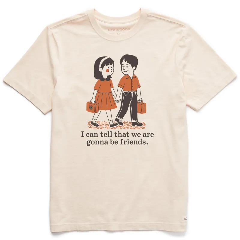 Men's Gonna Be Friends Short Sleeve Crusher Tee sold by Life is Good