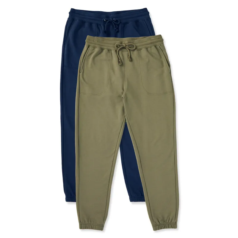 Mens Solid 2-Pack Good Vibes Fleece Jogger Multi 1 sold by Life is Good