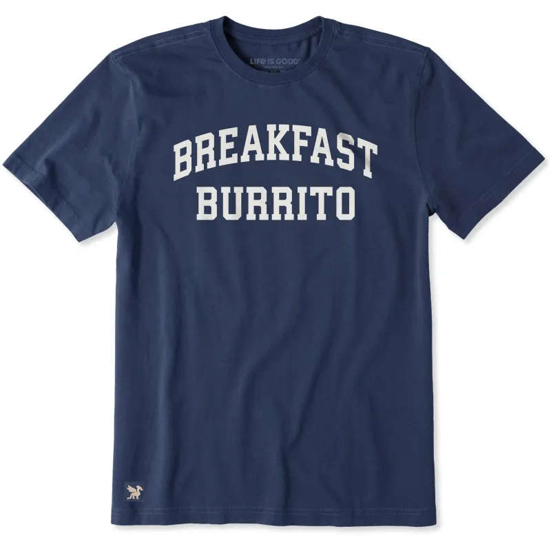 Men's Breakfast Burrito Arch Short Sleeve Crusher Tee sold by Life is Good