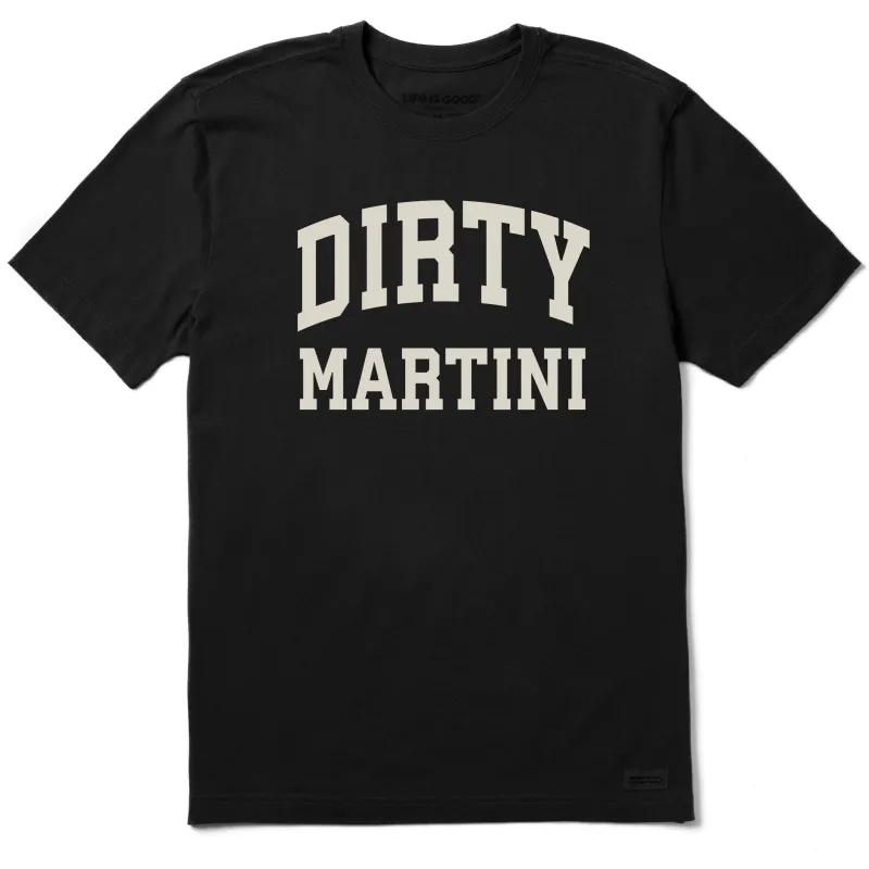 Men's Dirty Martini Arch Short Sleeve Crusher Tee sold by Life is Good