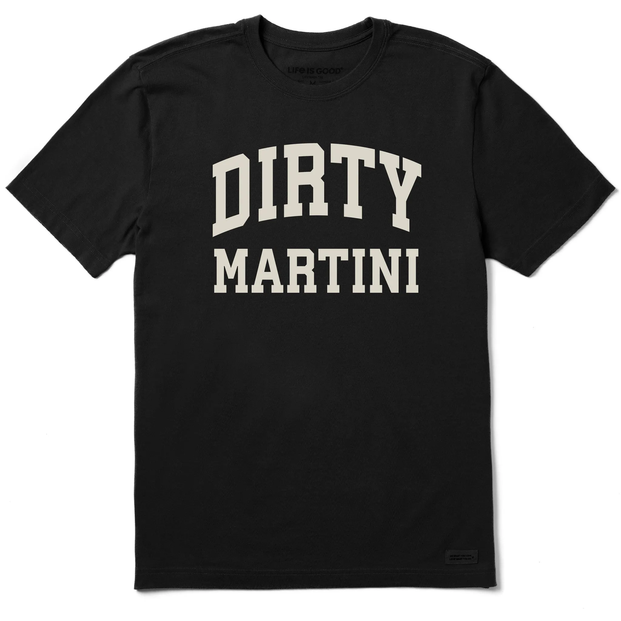 Men's Dirty Martini Arch Short Sleeve Crusher Tee sold by Life is Good