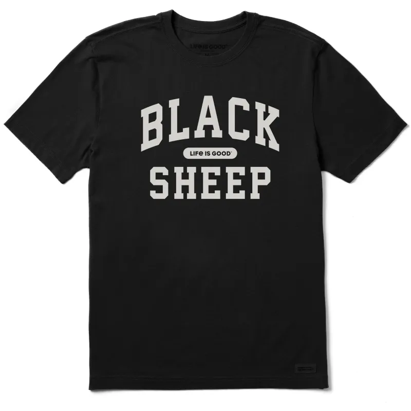 Men's Black Sheep Arch Short Sleeve Crusher Tee sold by Life is Good