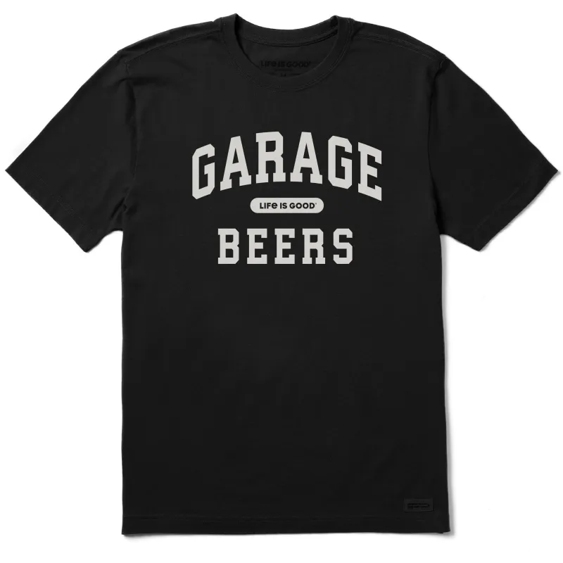 Men's Garage Beers Arch Short Sleeve Crusher Tee sold by Life is Good