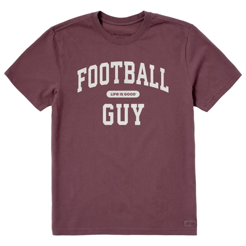 Men's Football Guy Arch Short Sleeve Crusher Tee sold by Life is Good