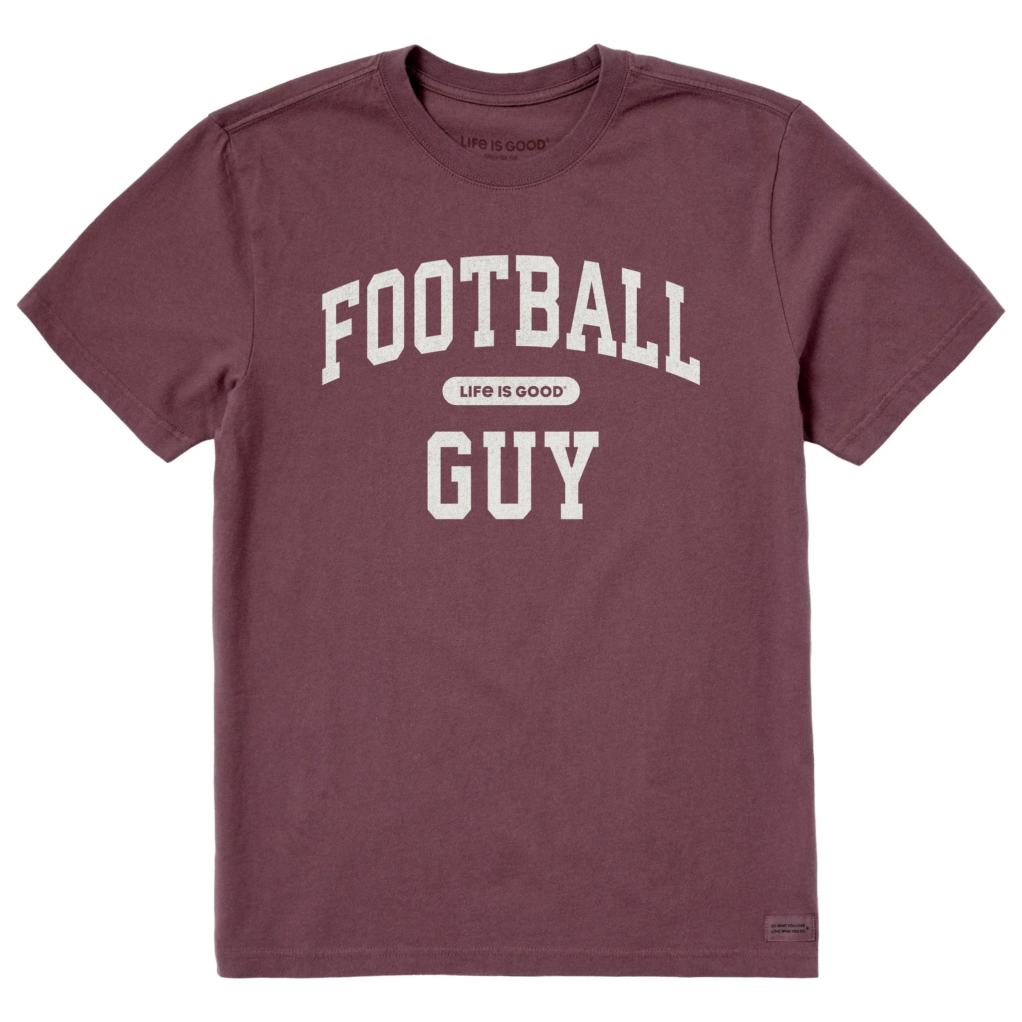 Men's Football Guy Arch Short Sleeve Crusher Tee sold by Life is Good