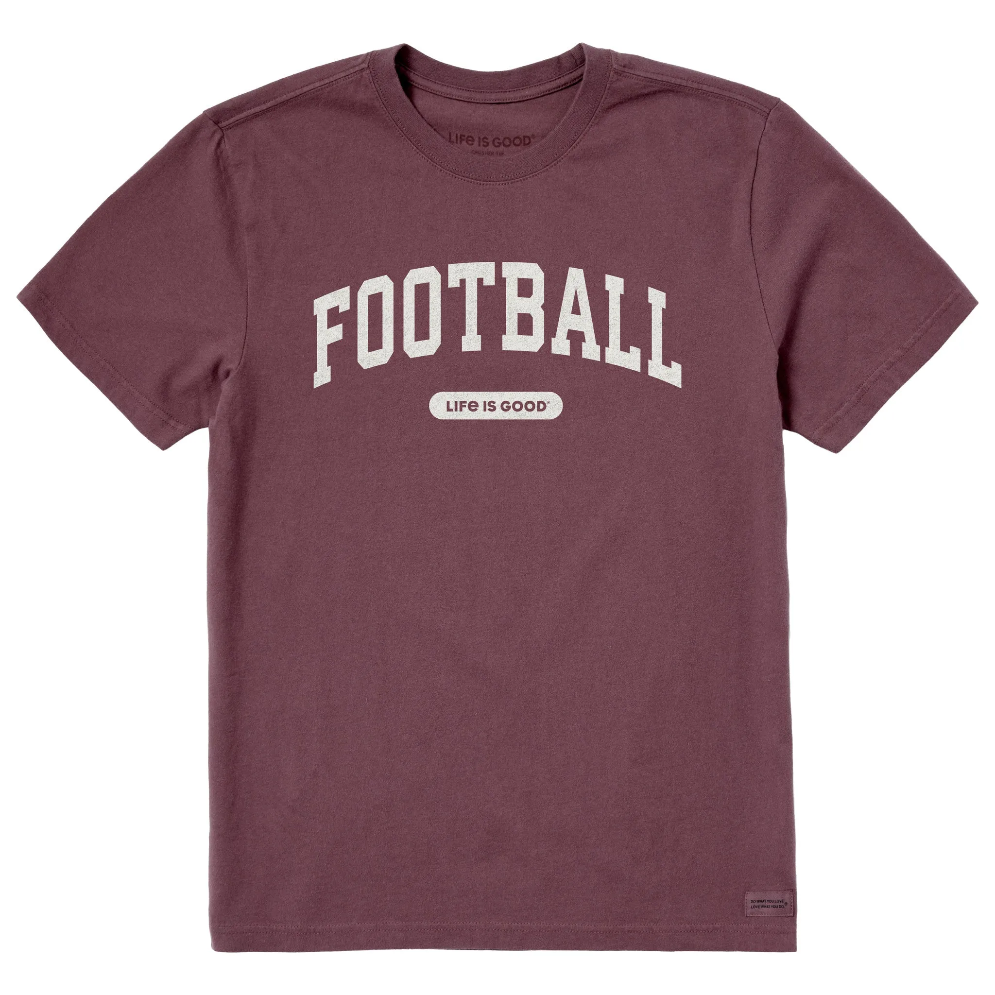 Men's Football Arch Short Sleeve Crusher Tee sold by Life is Good