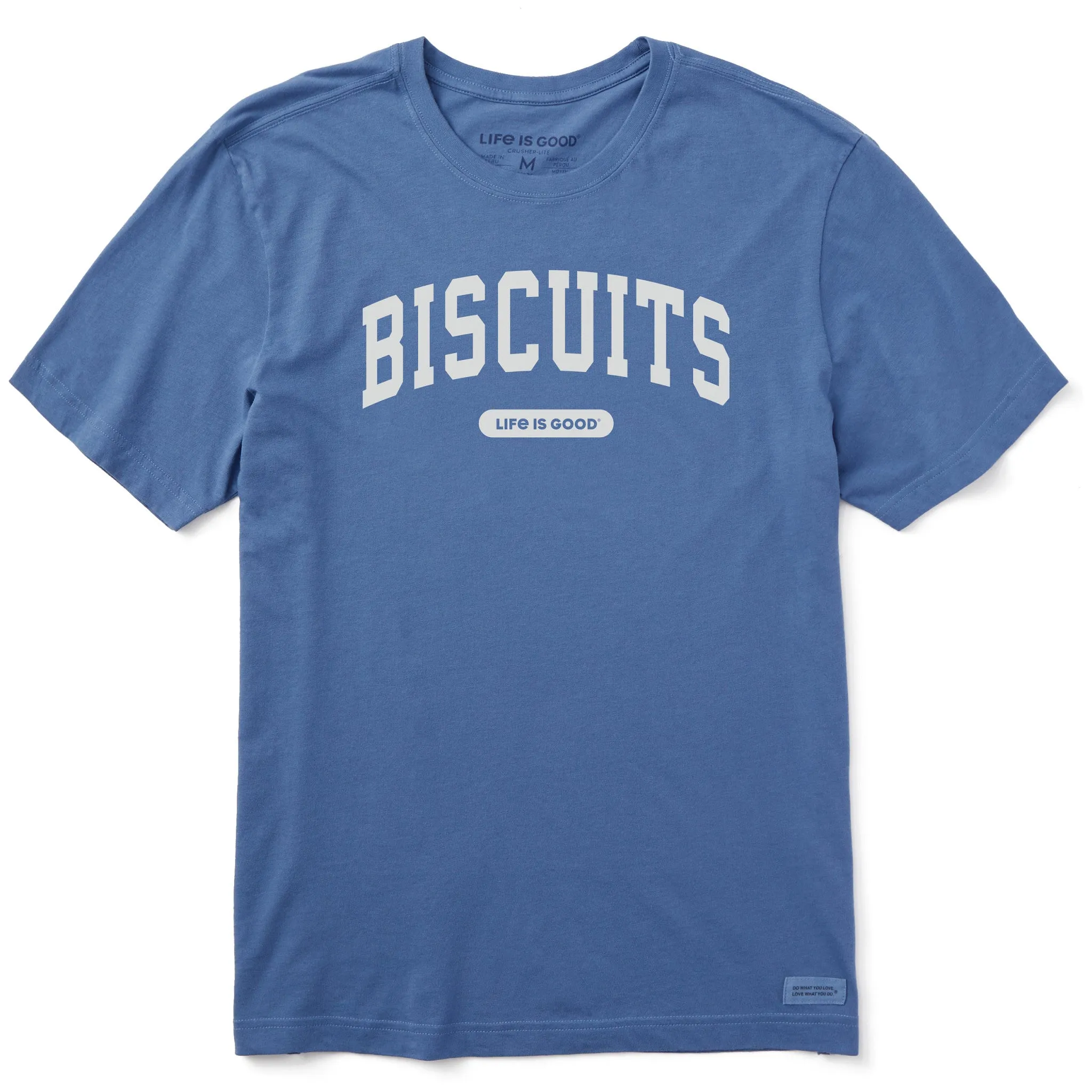 Men's Biscuits Arch Short Sleeve Crusher Tee sold by Life is Good